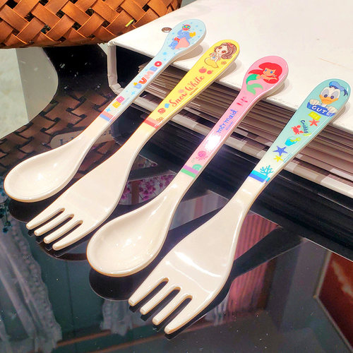 迪士尼叉子勺子密胺树脂卡通可爱