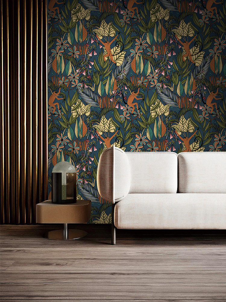 新款田园风现代轻奢墙纸客厅卧室书房高档纯纸珠光家装儿童房壁纸