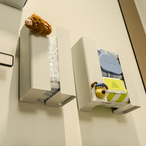 磁吸厨房纸巾挂架壁挂式