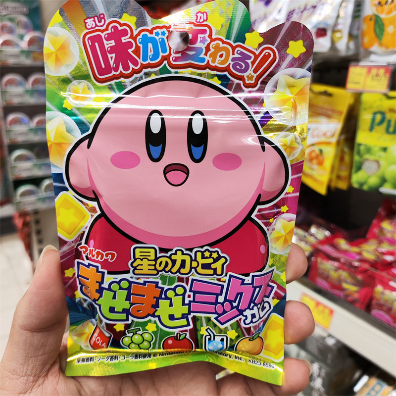 日本进口星之卡比混合水果口香糖