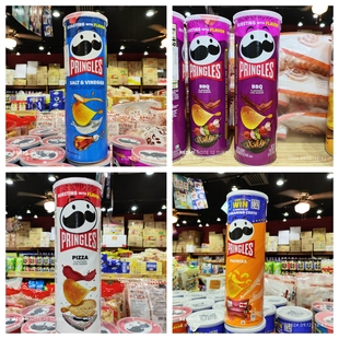 香港代购 桶装 品客薯片美国进口批发大包装休闲零食158g