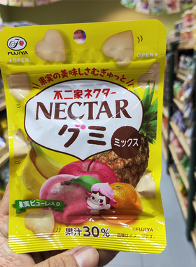 香港代购 日本进口FUJIYA不二家Nectar杂锦果汁软糖48g/零食糖果