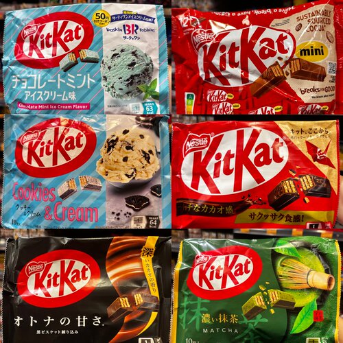 日本进口kitkat雀巢奇巧抹茶薄荷夹心巧克力威化饼干网红零食代购