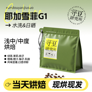 寻豆研究所 耶加雪菲G1咖啡豆浅中烘焙精品咖啡粉手冲美式意式SOE