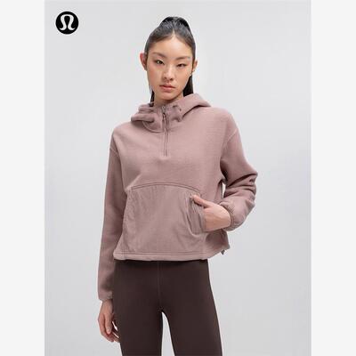 Fleece女士运动拉绒半拉