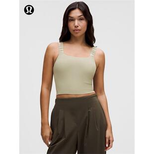Strap lululemon 女士褶饰肩带短款 LW1EYNS 锁孔背心B Ruched