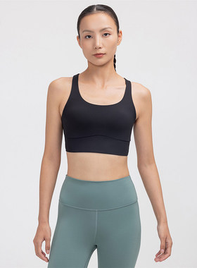 Energy 女士交叉肩带长版运动内衣 *Evolve丨lululemon丨LW2EKIS