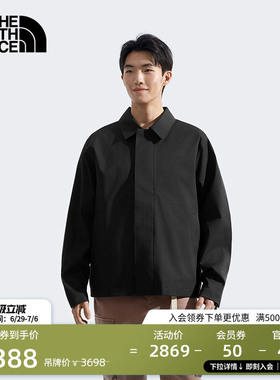 北面男宽松棉服背心二合