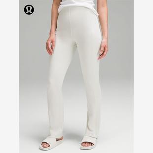 Softstreme™ 女士罗纹高腰长裤 *拉炼裤腿丨lululemon丨LW5FTDA