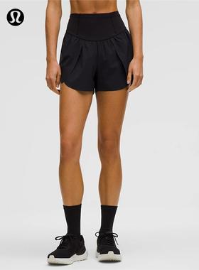 Go Further 女士前侧开口运动短裤 3 丨lululemon丨LW7DJ3S