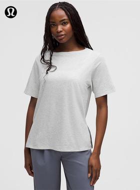 Relaxed-Fit 女士宽松剪裁船型领口 T 恤丨lululemon丨LW3ILCS