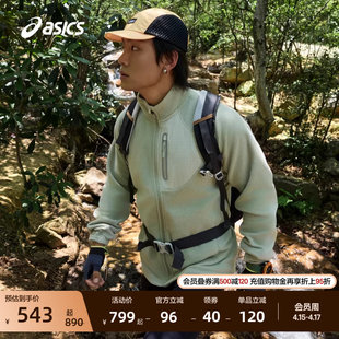 ASICS亚瑟士新款男式运动POLARTEC抓绒夹克保暖立领挺括夹克外套