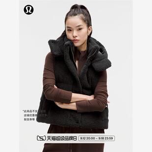 Wunder Puff  女士短款羽绒马甲 *纹理拉绒丨lululemon丨LW4CJKS