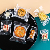 亮面透明月饼机封袋曲奇牛轧糖果饼雪花酥蛋黄酥包装 袋奶枣青团袋