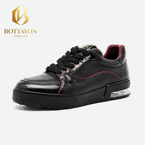 Bottayon Vodeato【鳄鱼系列】意大利鹿皮 鳄鱼皮高端商务男鞋