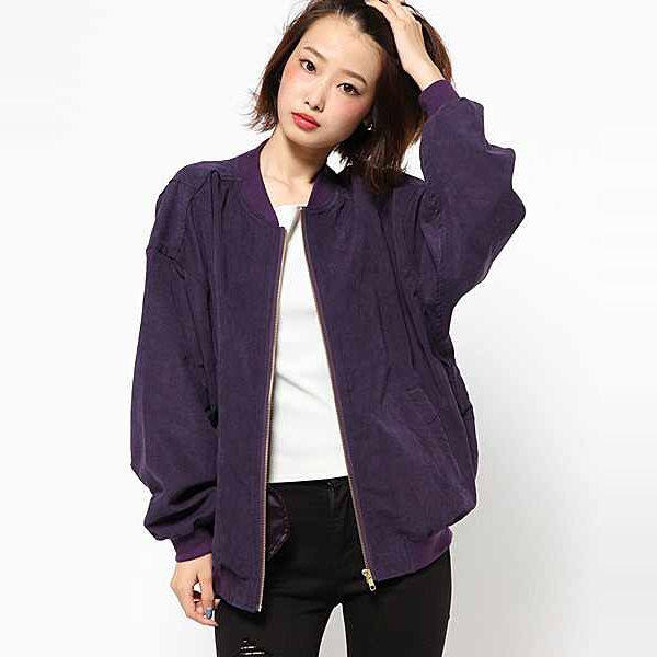 春夏新款日单女式雪花绒棒球服外套