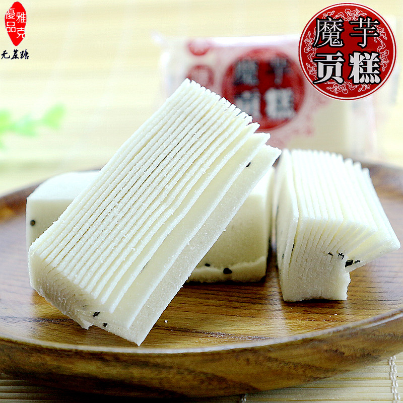 耕健耕木糖醇魔芋贡糕 无蔗糖云片糕糖友孕妇零食糕点1斤包邮YK36