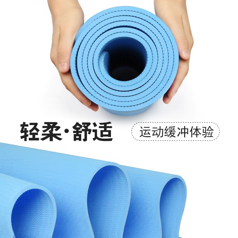家用健身瑜伽垫加厚加宽男女初学者防滑瑜伽泡沫地垫午休床垫席子
