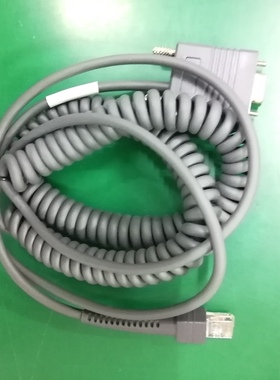 适用symbol斑马ls2208 4208 3578 4278 6708等扫描枪串口线弹簧线