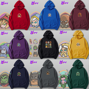 炉石传说Q版瓦蕾拉萨尔吉安娜乌瑟尔古尔丹雷克萨脑残吼套头卫衣