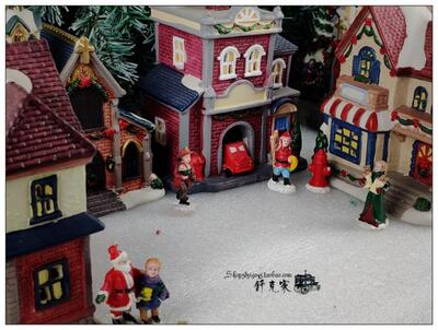 老式陶瓷房子教堂微缩街景摆件