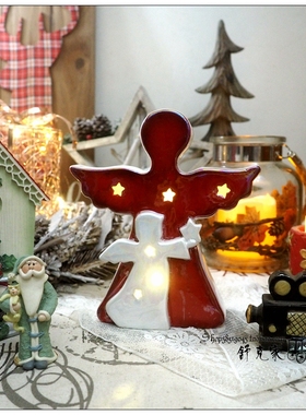 亮灯书房小夜灯外贸陶瓷圣诞节