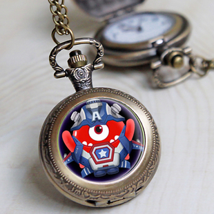 球球大作战翻盖项链表  坦塔杯战队游戏周边怀表手游项链礼物表