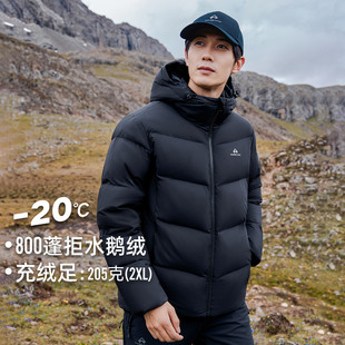 拓路者800蓬羽绒服男女石墨烯保暖登山服加厚外套 雪豹鹅绒服