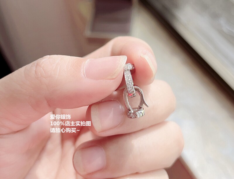 HIGH-END JEWELRY BUCKLE GOLD-PLATED DIAMOND RUBY CONNECTION BUCKLE DIY ACCESSORIES JADE PEARL VERSATILE CONNECTION BUCKLE