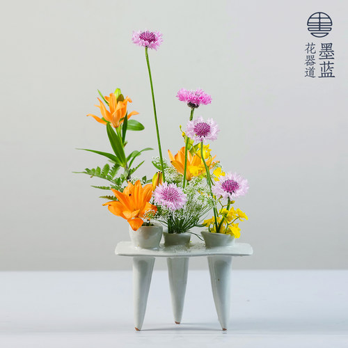 墨蓝手作自由花器陶瓷创意花瓶