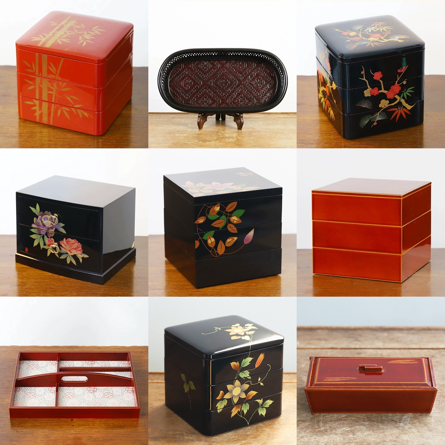 日本回流木质漆器旧物精美