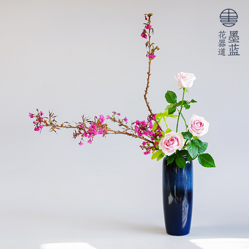 日本进口小原流草月流投入瓶花器花瓶 日式花道插花陶瓷瓶花花艺,鲜花速递/花卉仿真/绿植园艺,花盆,淘宝优惠券,粉丝福利购,淘宝优惠卷