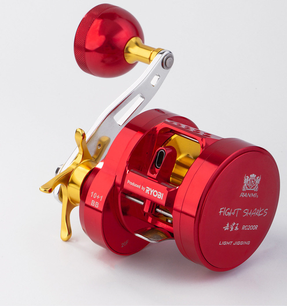 利优比瓦留斯/白令海/击鲨王海钓船钓强力鼓轮慢摇轮全金属防海水