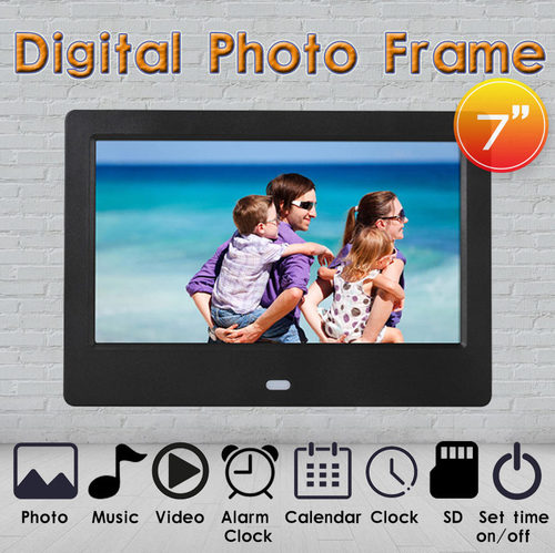 7inch Lcd Tft Digital Photo Picture Frame Video Mp3 Mp4 Play