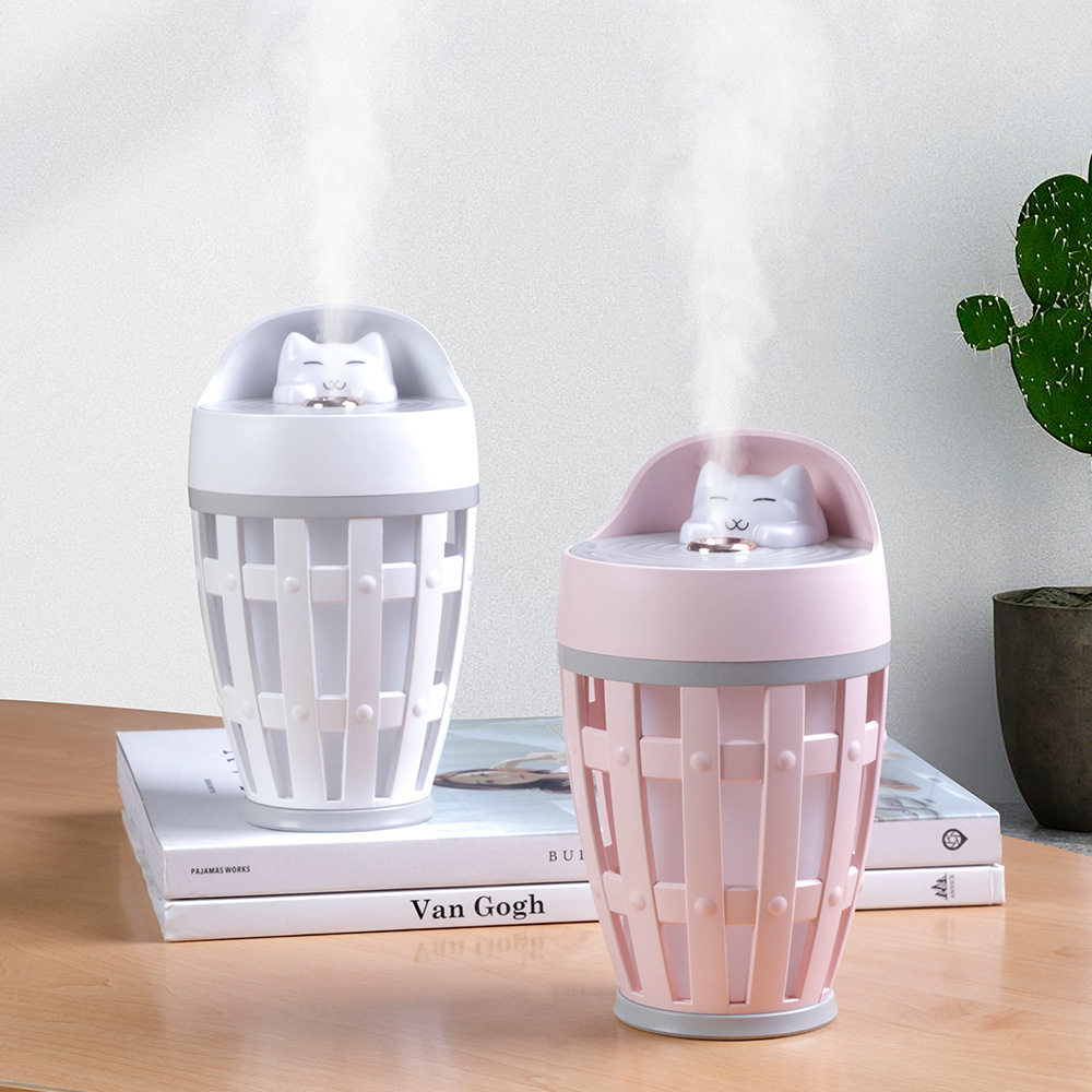开心猫加湿器新款车载humidifier萌宠猫咪桌面usb补水仪卡通