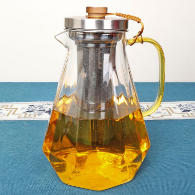 茗歆茶壶玻璃家用单壶耐高温茶具冲煮茶器茶水分离茶杯套装泡茶壶