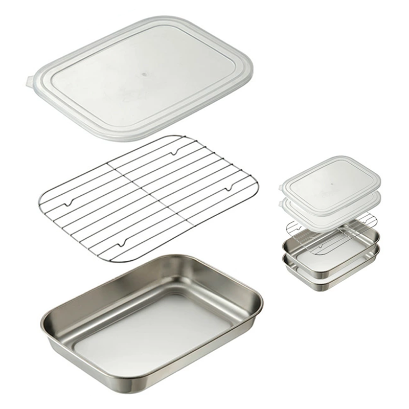 304不锈钢保鲜盒日式肉类存储盒