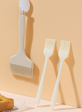 4409.高颜值 ins风一体式硅胶油刷 烧烤烘培过油刷 耐高温 不掉毛