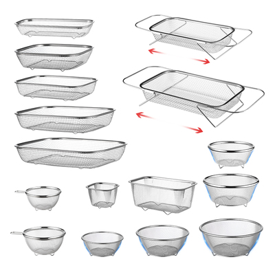 米木洗菜篮水果盆不锈钢