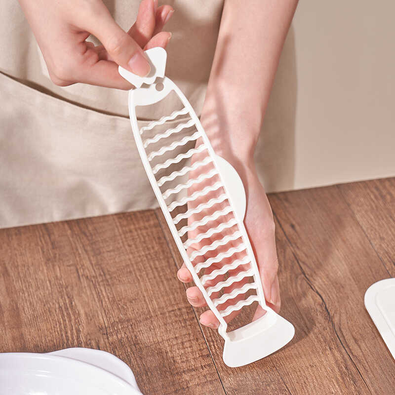 日式创意热狗切片器香肠切割器厨房小工具波纹切火腿肠辅助器5293