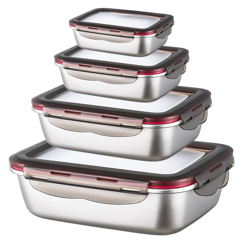 304不锈钢保鲜盒强力密封盒食品冰箱冷藏盒收纳储存罐不漏水.8061,餐饮具,保鲜盒,淘宝优惠券,粉丝福利购,淘宝优惠卷