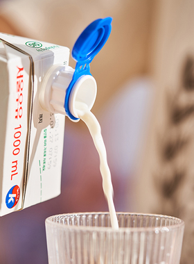 创意牛奶盒导流封口盖给大容量纸盒饮品加上保鲜盖 米木日式 5179