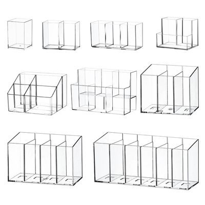 米木桌面透明收纳盒可拆卸