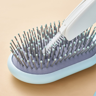 气垫梳清洁刷梳子清洁刷毛发清理多用缝隙刷3合1刷 米木日式.5128