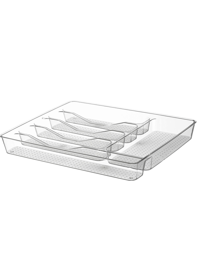 抽屉餐具收纳分隔橱柜刀叉米木