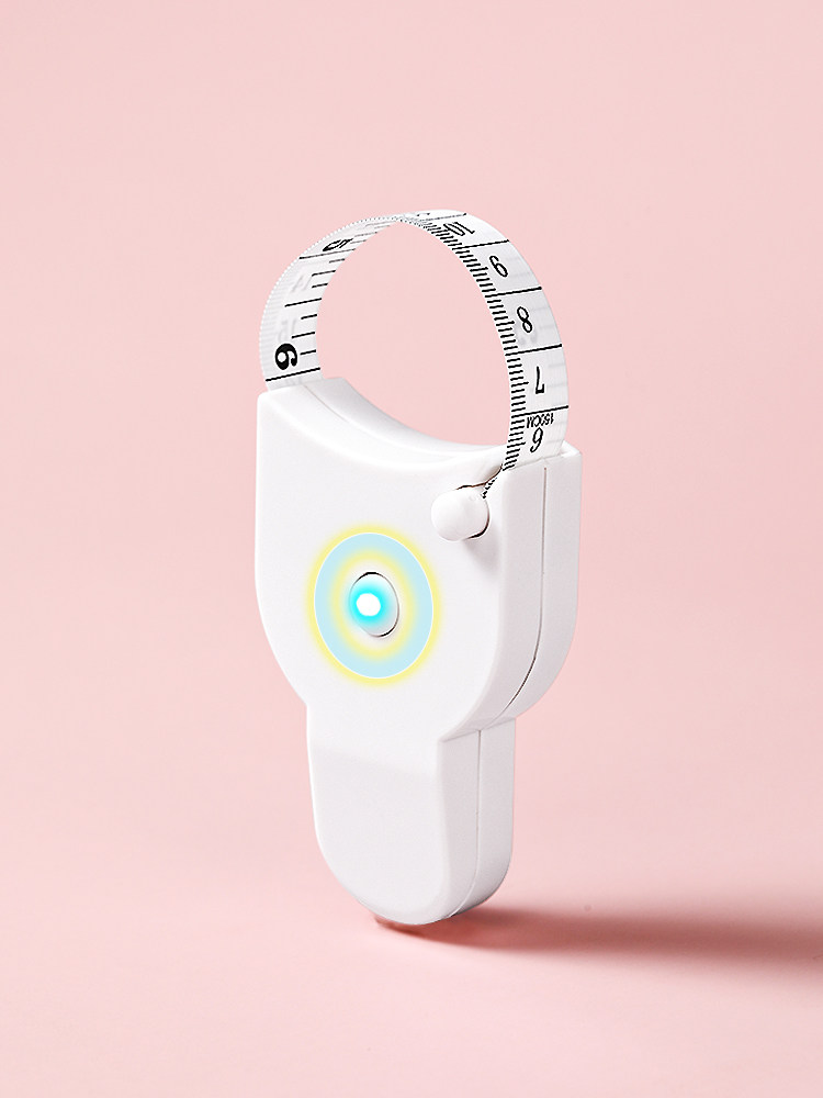 4678.创意单手测量三围卷尺1.5米皮尺买衣服自测胸围腰围便利操作