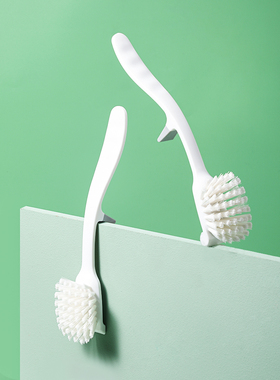 4574.手柄凸位可挂水盆边沿の锅刷多用强力去污洗碗刷锅清洁刷子