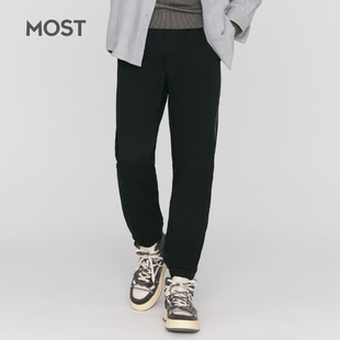 MOST/男装冬季黑色休闲裤男士束脚秋冬潮流运动裤子男C210202023