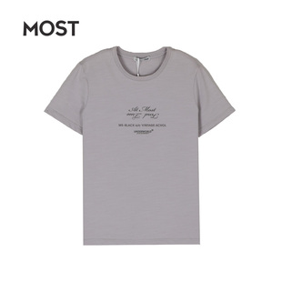 MOST/漠士夏季男士时尚印花纯棉t恤圆领百搭短袖C005106056