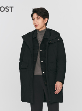 MOST/姆氏德男装冬季长款连帽90白鸭绒羽绒服防风外套C210120004
